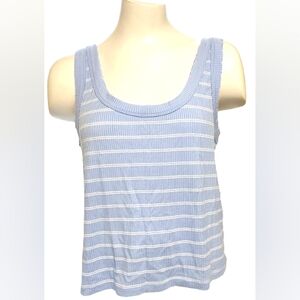 Arizona Jeans Blue Striped Women's Cropped Tank Top XL
